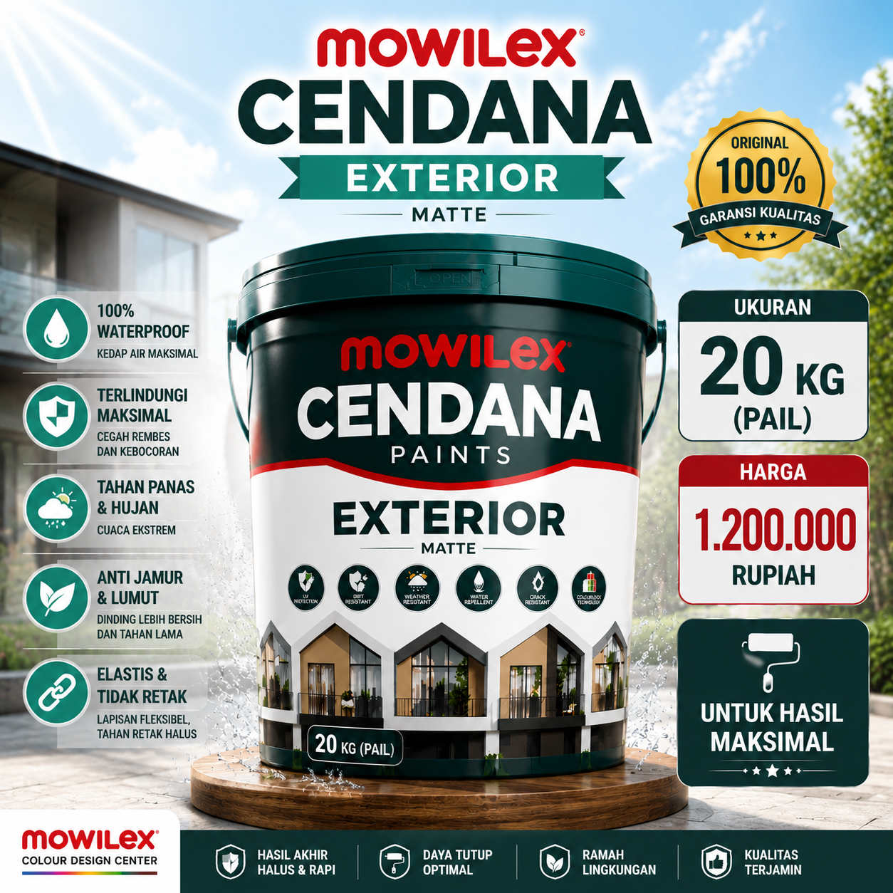 Mowilex Cendana Exterior Matte 20 Kg