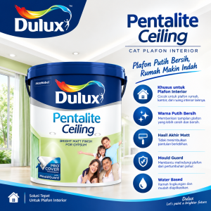 Cat Plafon Dulux Pentalite Ceiling 2,5L