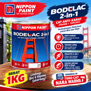 Cat Kayu Dan Besi Bodelac 2 in 1 1KG