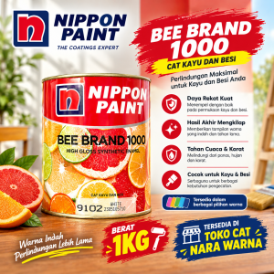 Cat Kayu Dan Besi Bee Brand 1KG