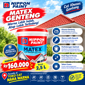 Cat Genteng Matex Genteng 2,5L