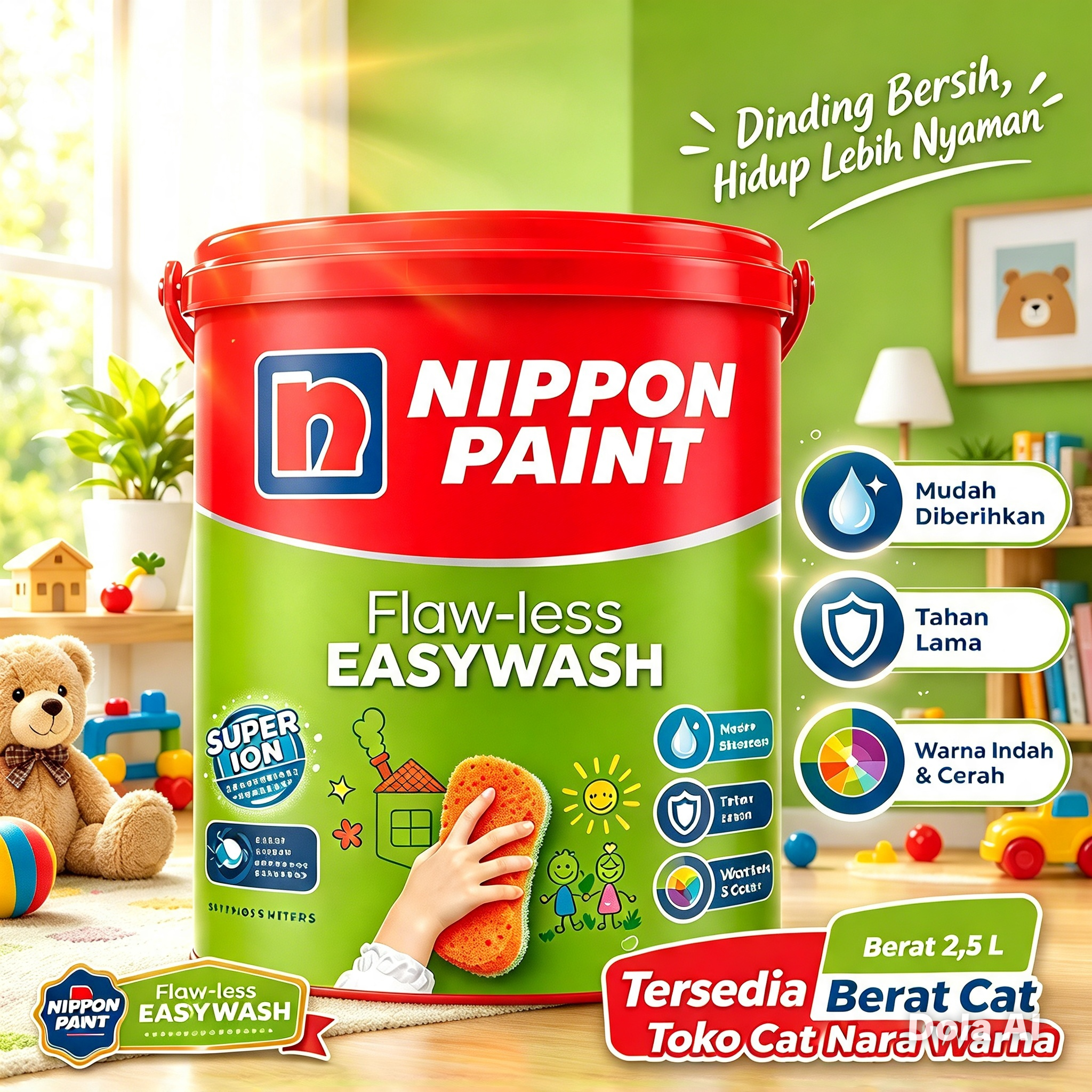 Cat Premium Flaw-less Easy Wash 2,5L